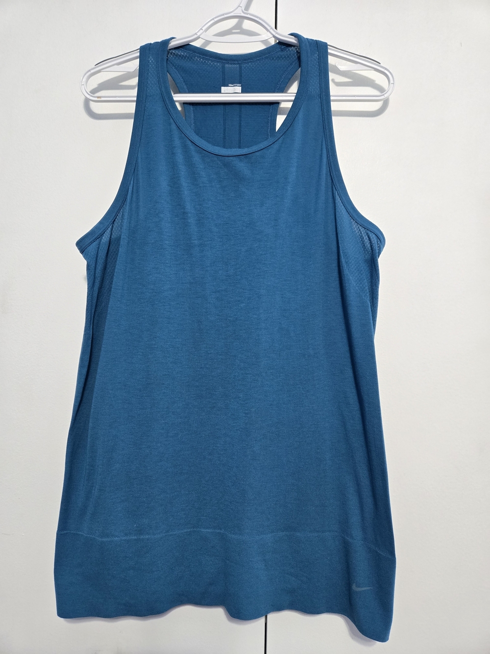 Nike Fit Dry XL Blue Racerback Athletic Tank Top Workout Running Gym